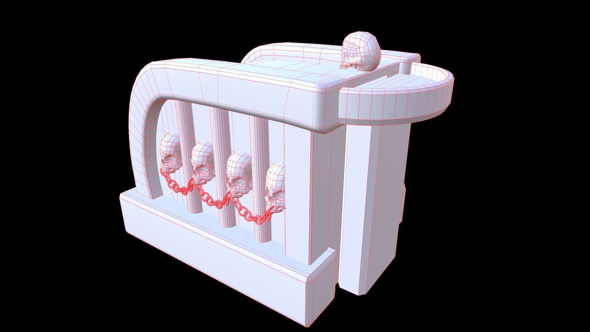 Fontain Medieval v2 Low-poly 3D model_12