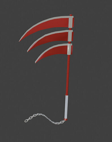 Hidans Scythe Low-poly 3D model