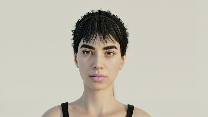 Grace - Realistic Female 3D Model Low-poly 3D model