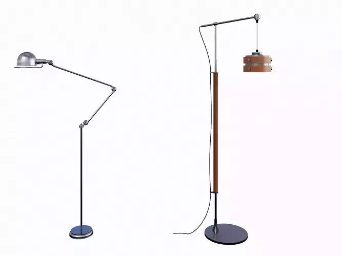 Modern Duo Floor Lamps