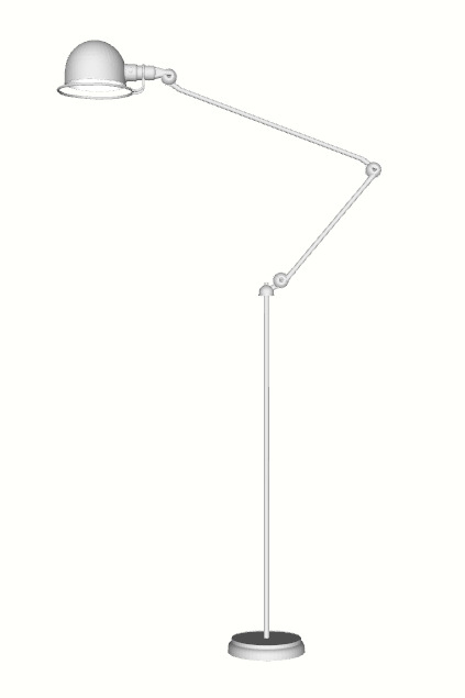 Modern Duo Floor Lamps 3D model_3