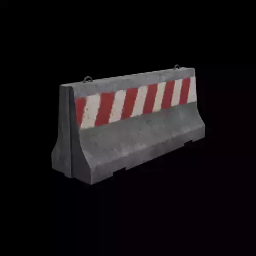 Pixel LowPoly F-Shape Barrier 