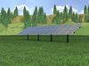Agri-Photovoltaic Solar Panel 120 degrees 16m Low-poly 3D model_1
