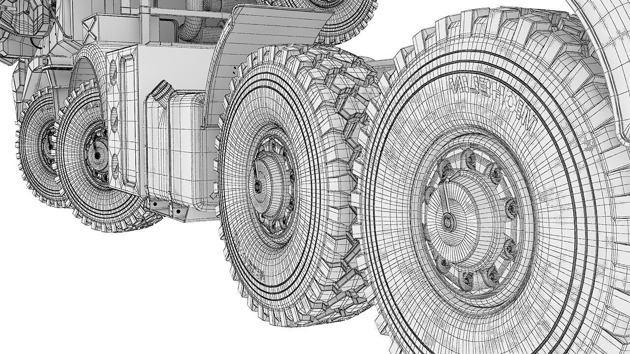 Custom vehicle 8x8 3d model 3D model_41