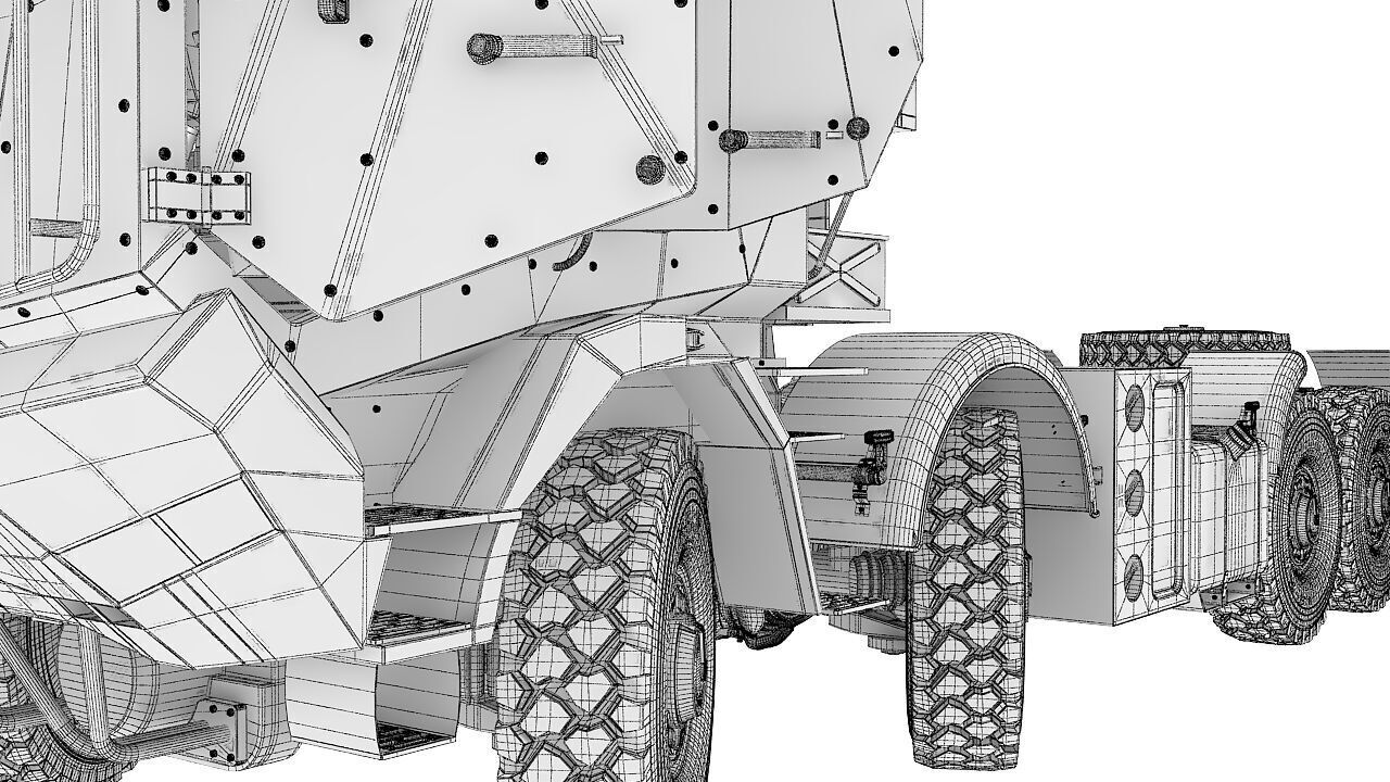 Custom vehicle 8x8 3d model 3D model_21