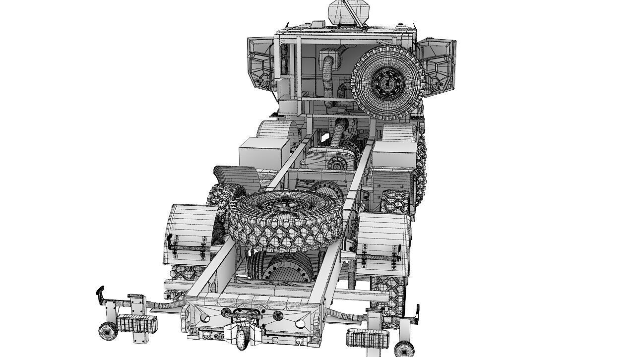 Custom vehicle 8x8 3d model 3D model_47