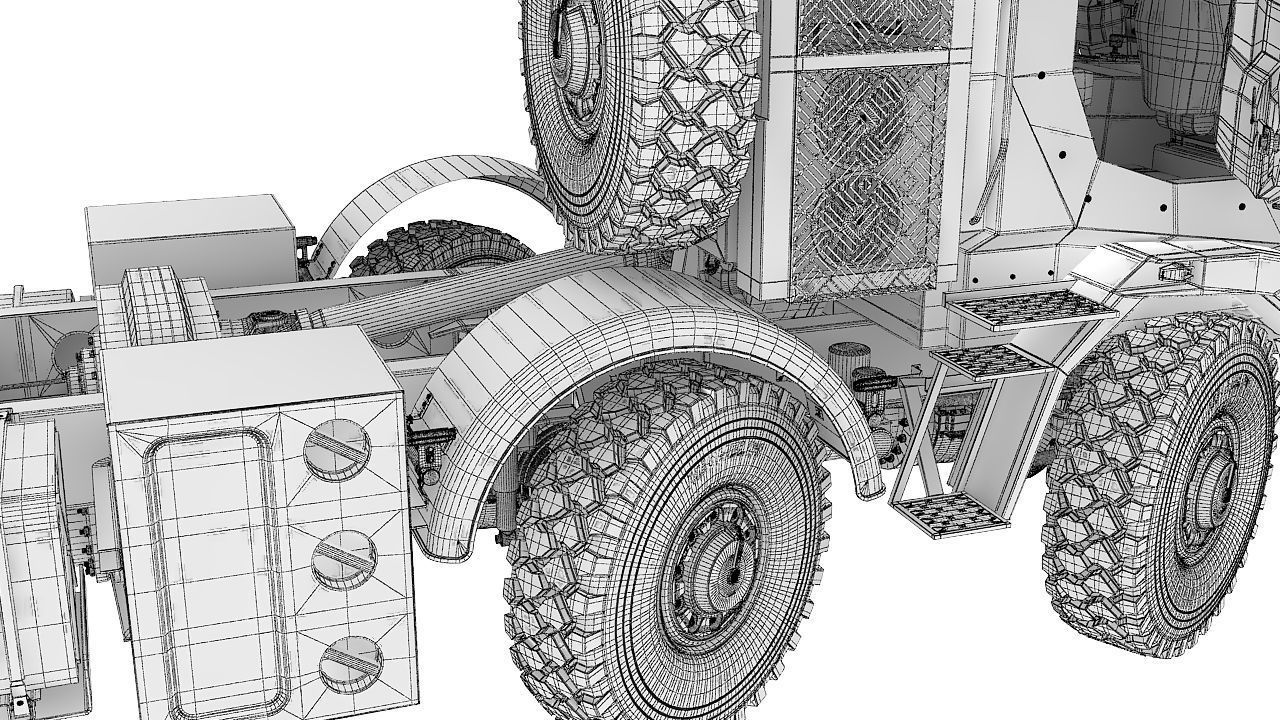 Custom vehicle 8x8 3d model 3D model_39