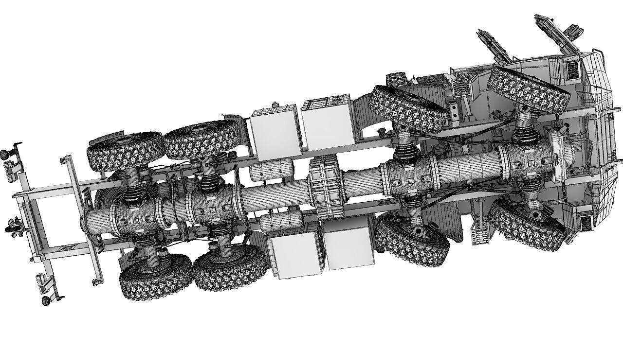Custom vehicle 8x8 3d model 3D model_25