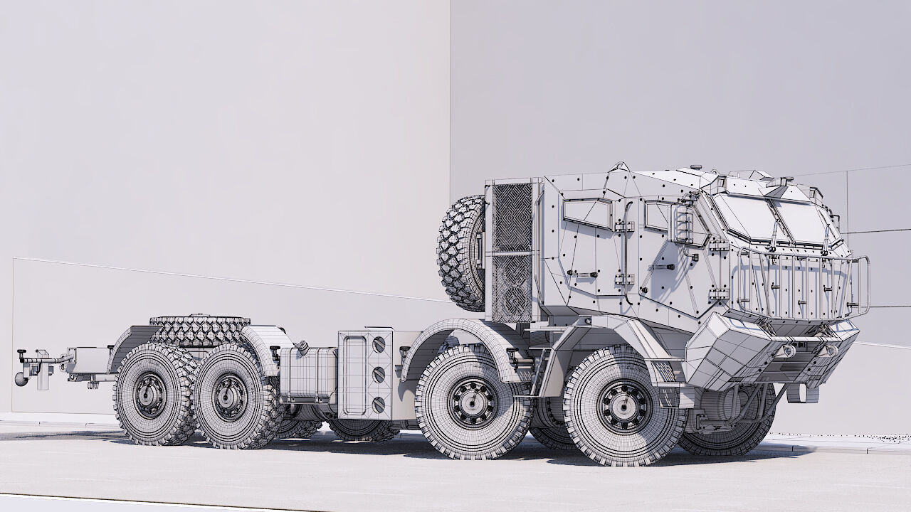 Custom vehicle 8x8 3d model 3D model_2