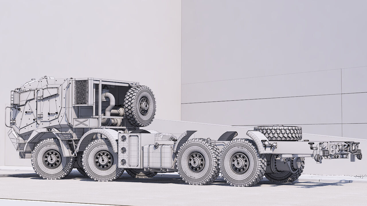 Custom vehicle 8x8 3d model 3D model_3