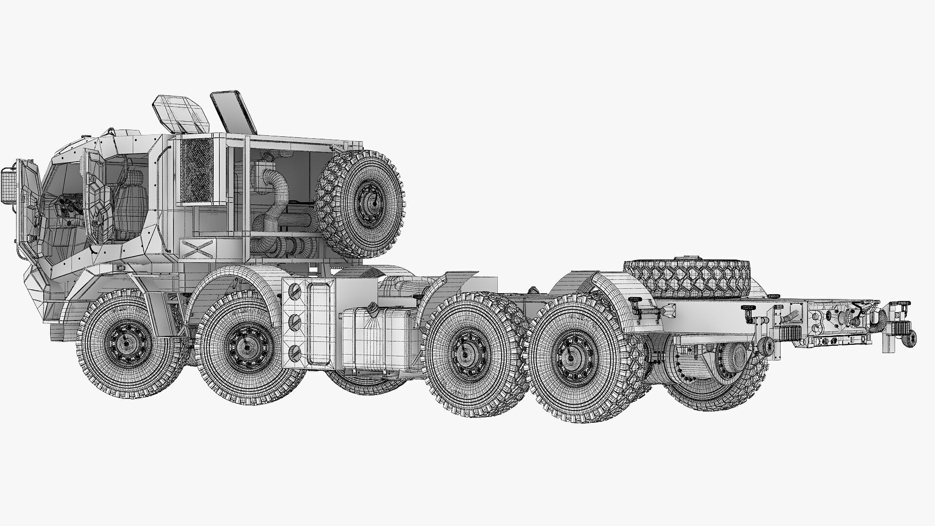 Custom vehicle 8x8 3d model 3D model_6