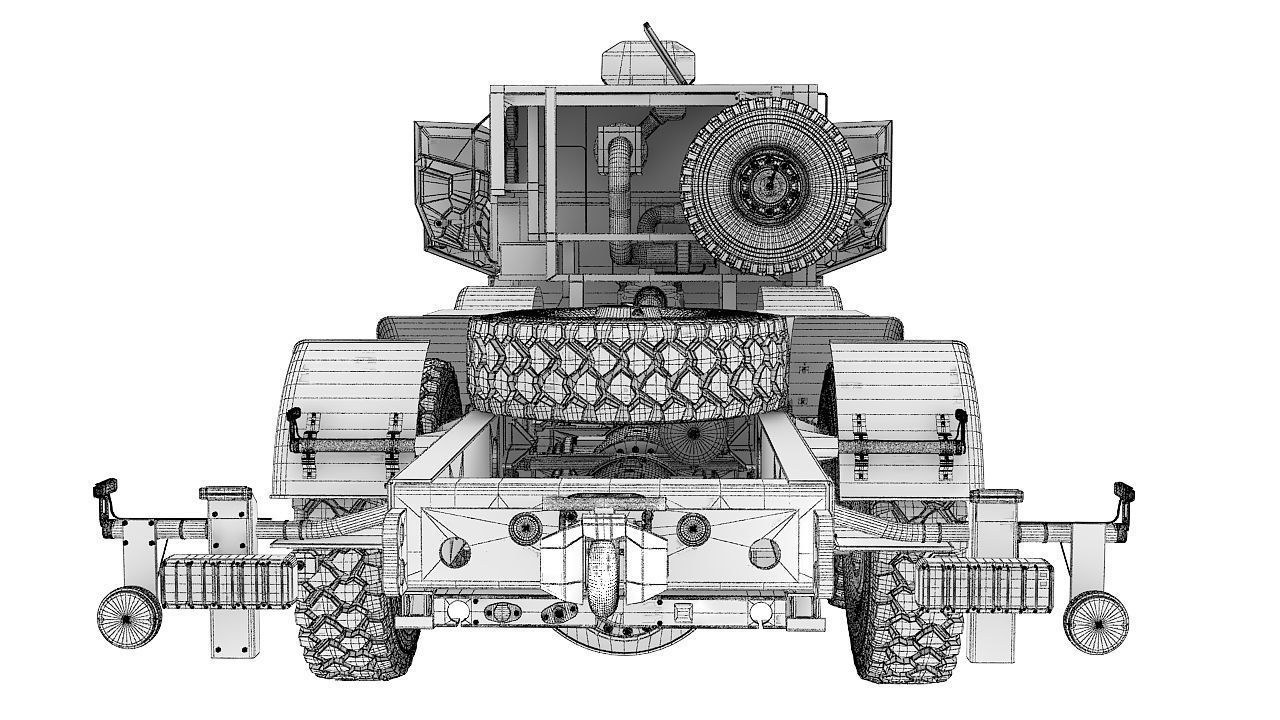 Custom vehicle 8x8 3d model 3D model_33