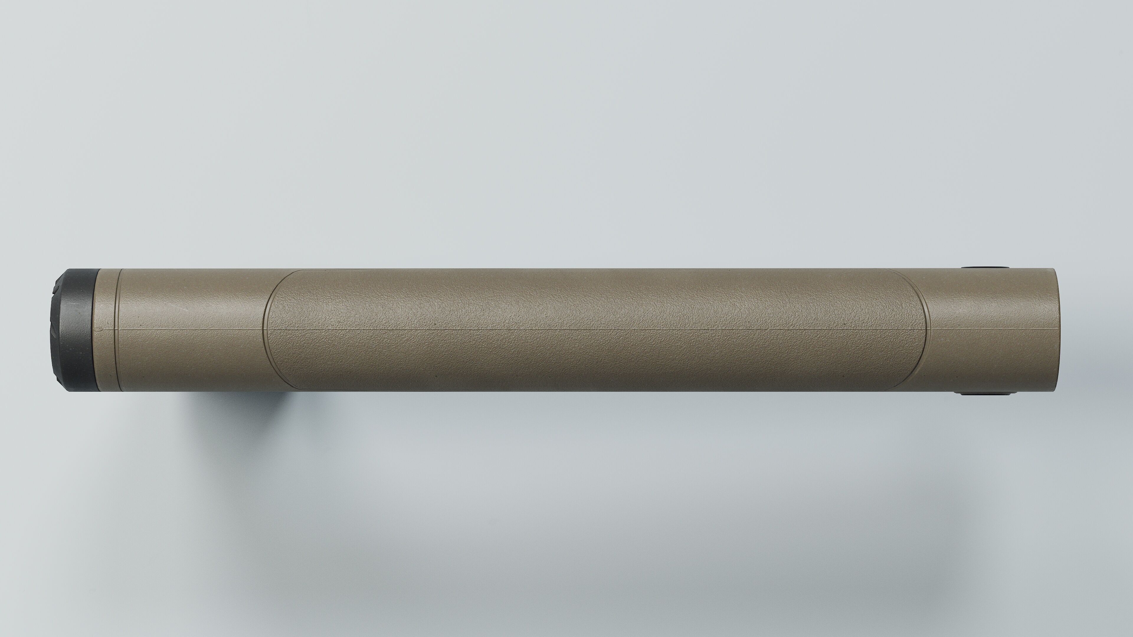 HRS Light Fixed Buttstock - Replica Low-poly 3D model_12