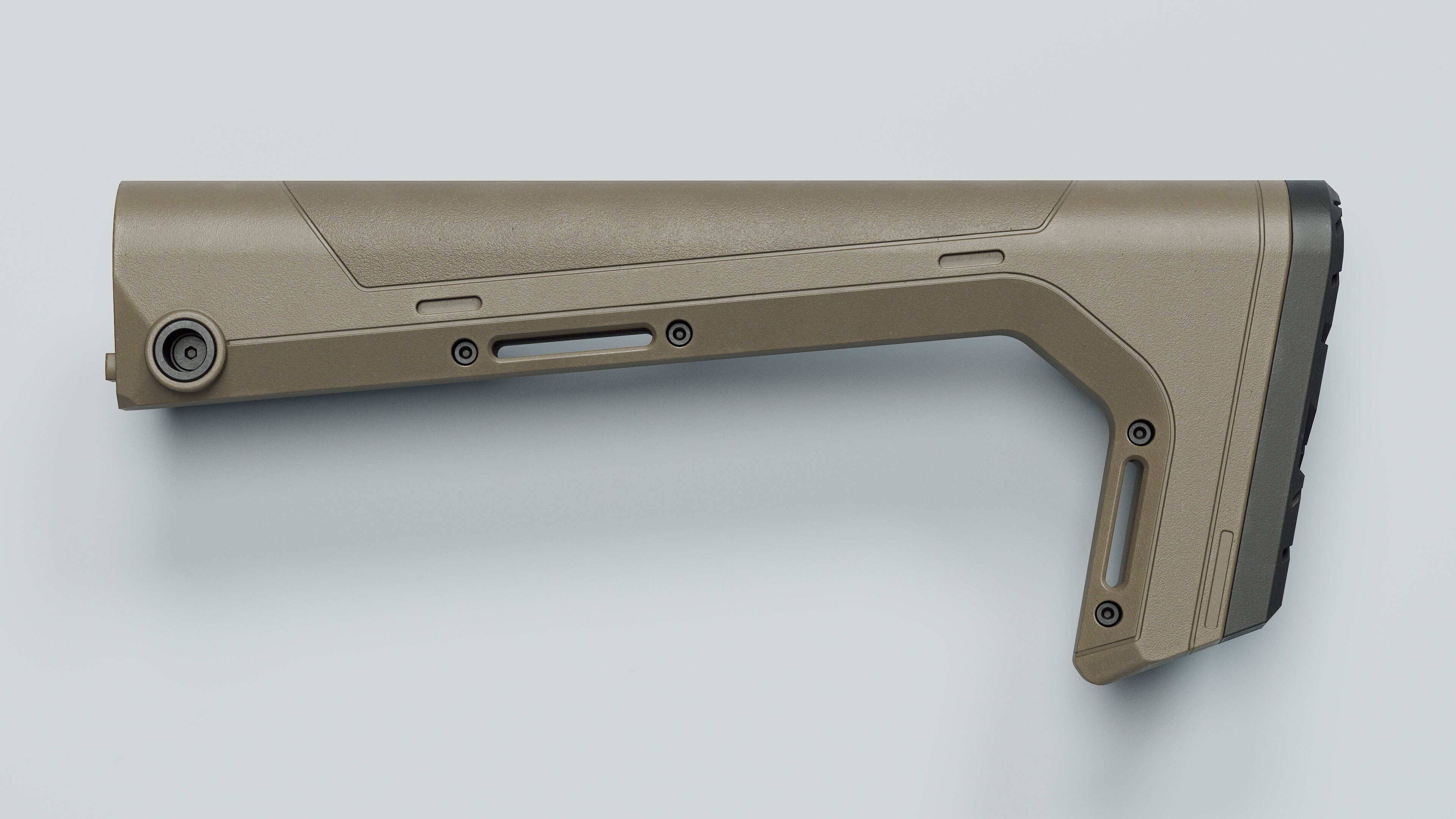 HRS Light Fixed Buttstock - Replica Low-poly 3D model_6