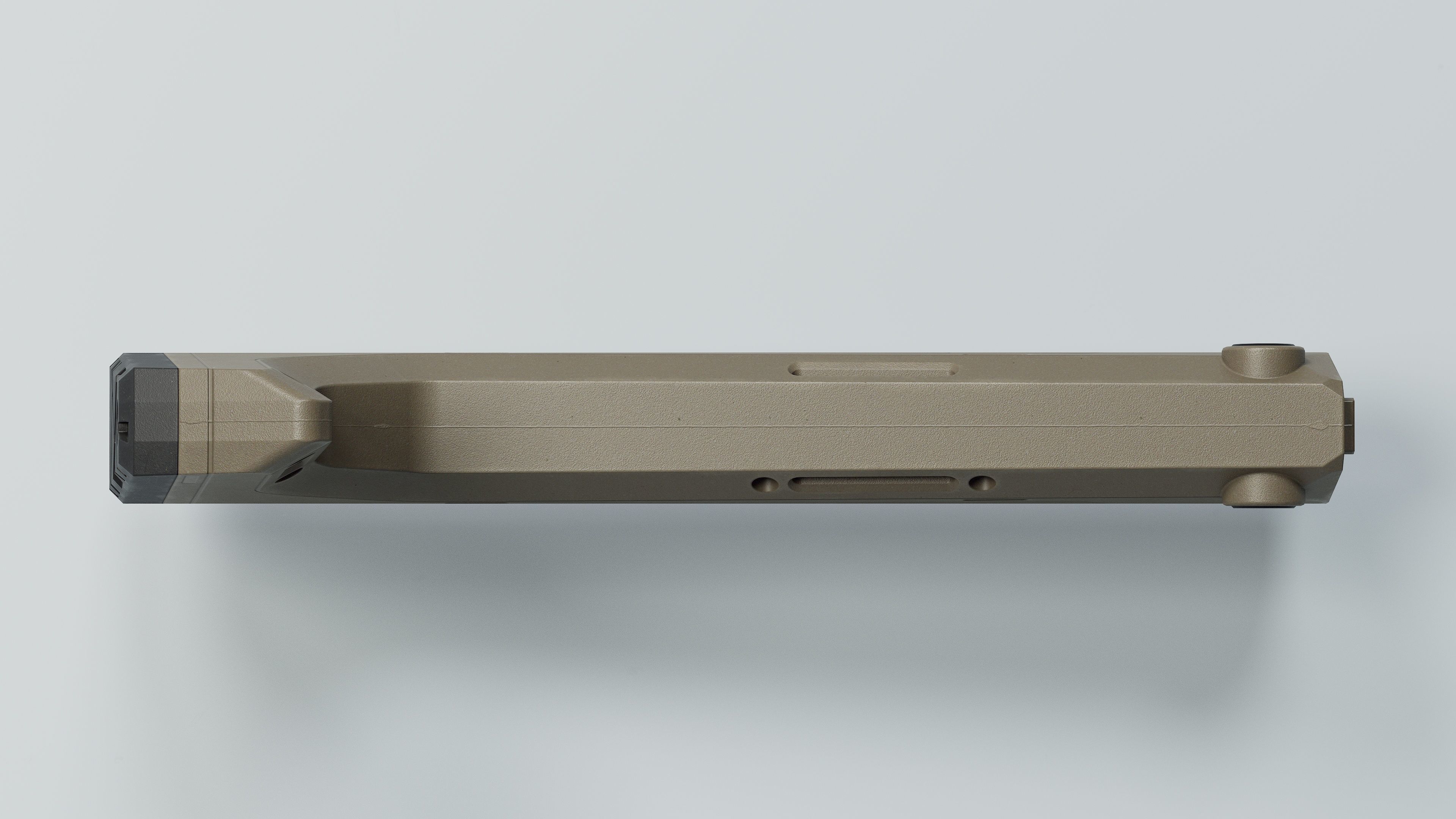 HRS Light Fixed Buttstock - Replica Low-poly 3D model_15