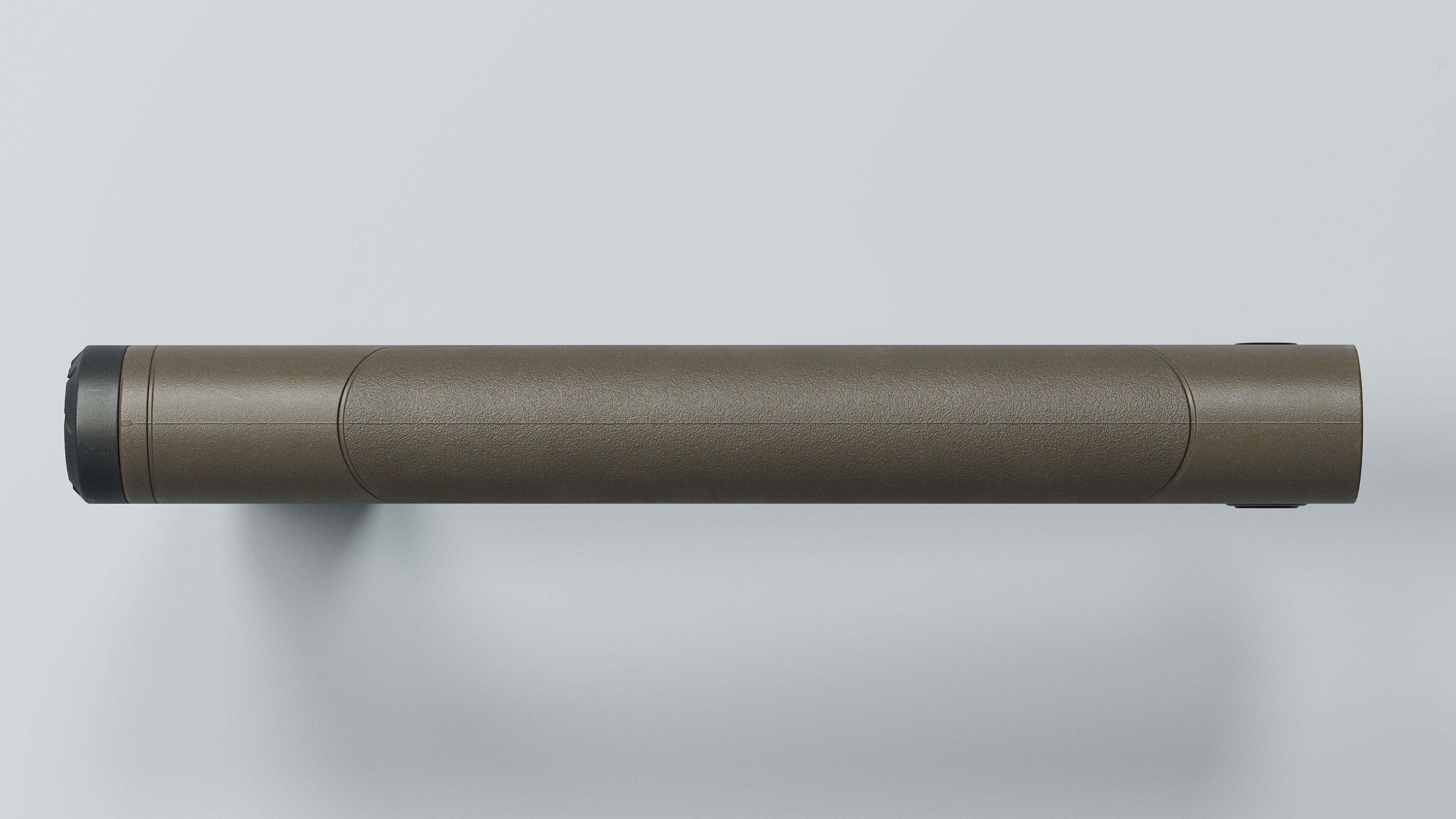 HRS Light Fixed Buttstock - Replica Low-poly 3D model_11