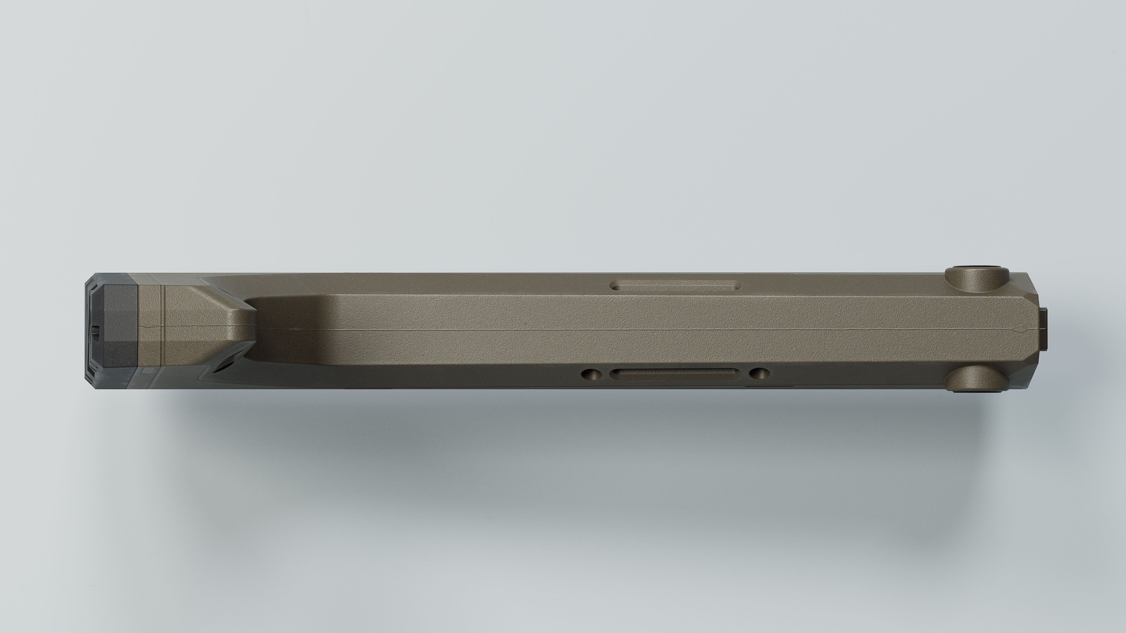 HRS Light Fixed Buttstock - Replica Low-poly 3D model_14