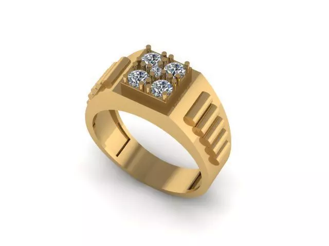 men ring 3D print model