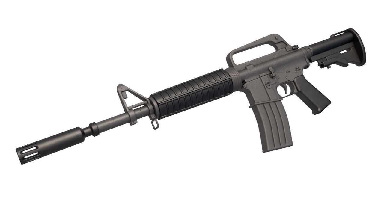 XM177 Carbine 3D model_3