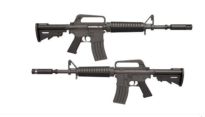 XM177 Carbine 3D model