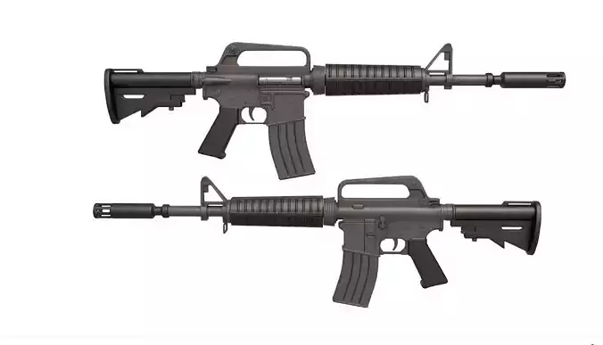 XM177 Carbine 3D model