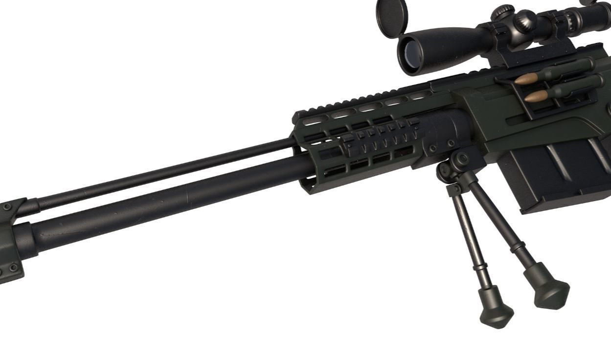 Rifle AS 50 3D model_7
