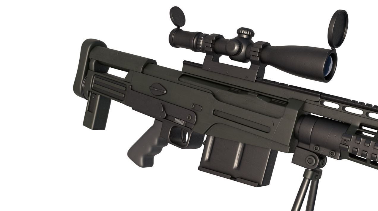 Rifle AS 50 3D model_5