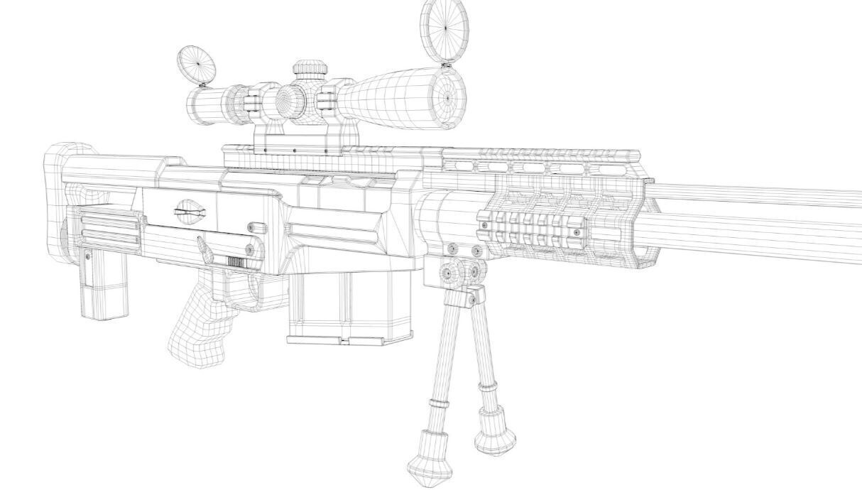Rifle AS 50 3D model_10