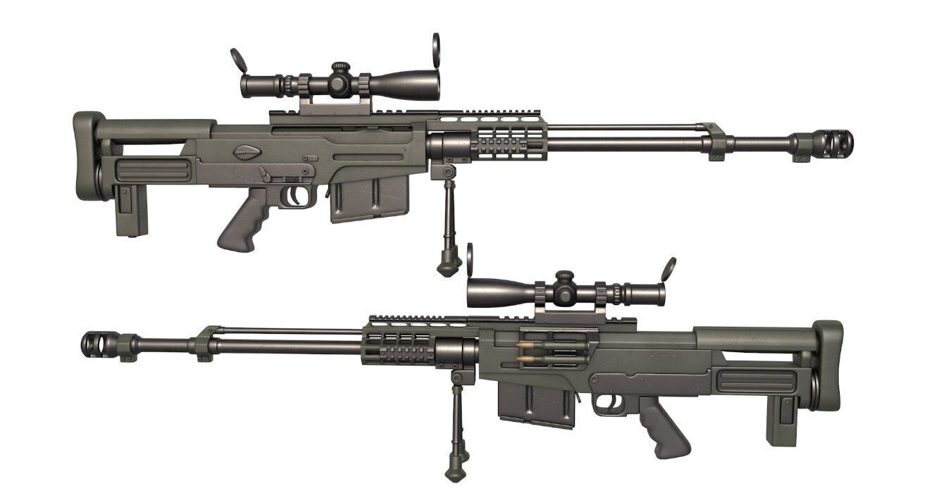 Rifle AS 50 3D model_3