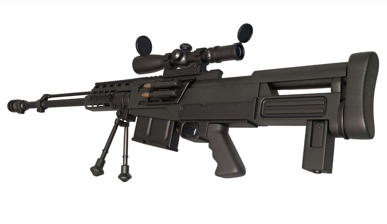 Rifle AS 50 3D model_9