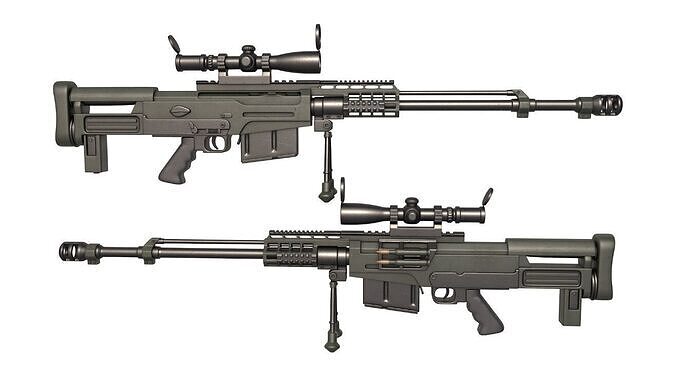 Rifle AS 50 3D model