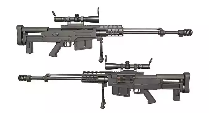 Rifle AS 50 3D model