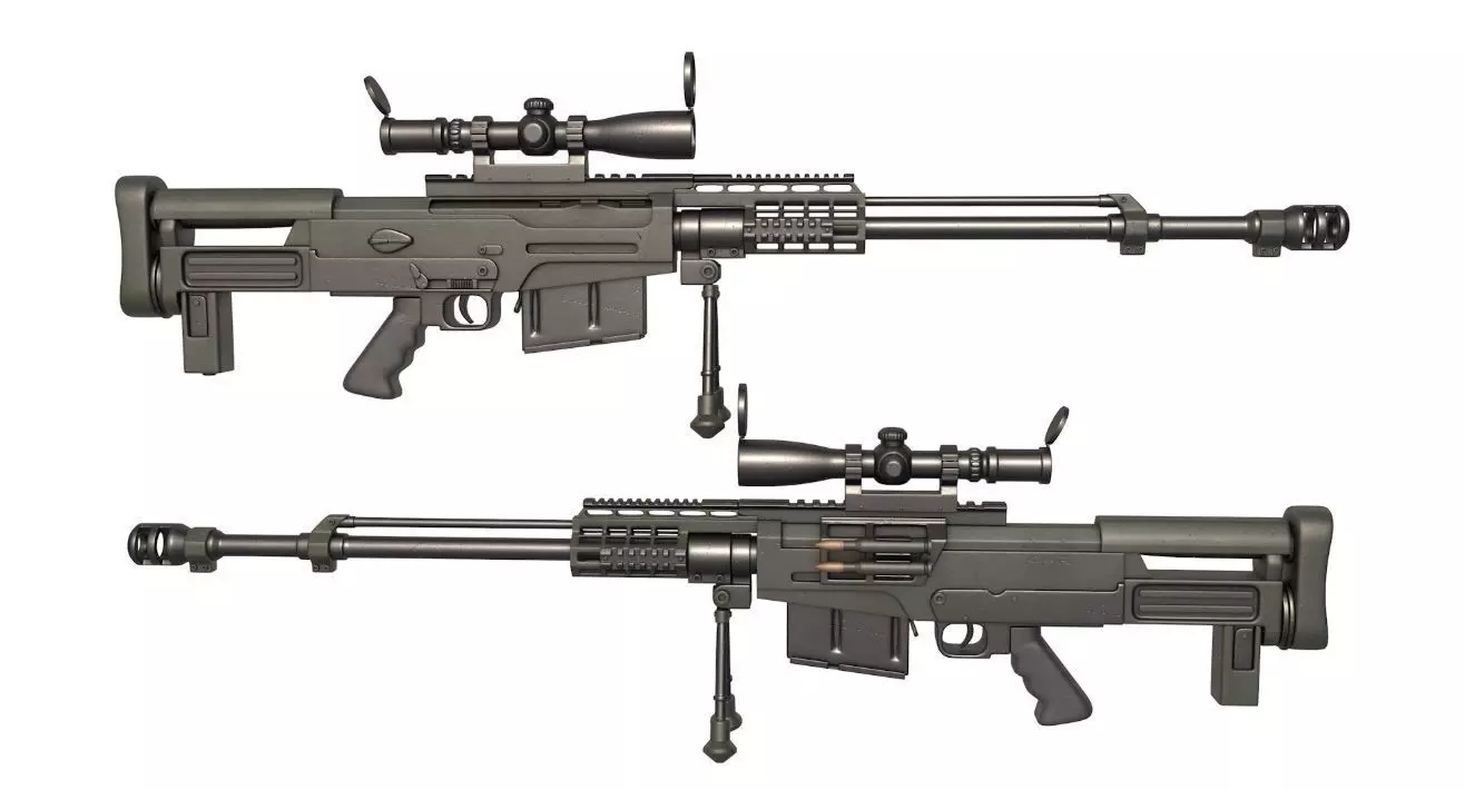 Rifle AS 50 3D model_0