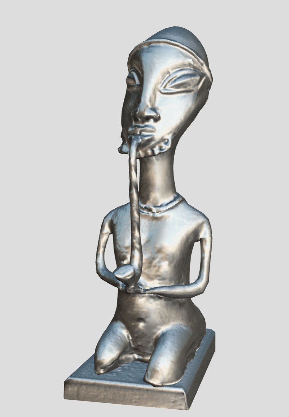 Male Onile Figure Low-poly 3D model_8