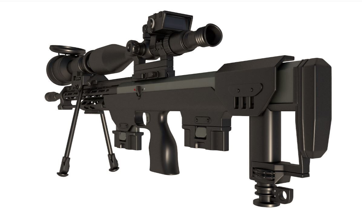 Sniper Rifle DSR-50 3D model_3