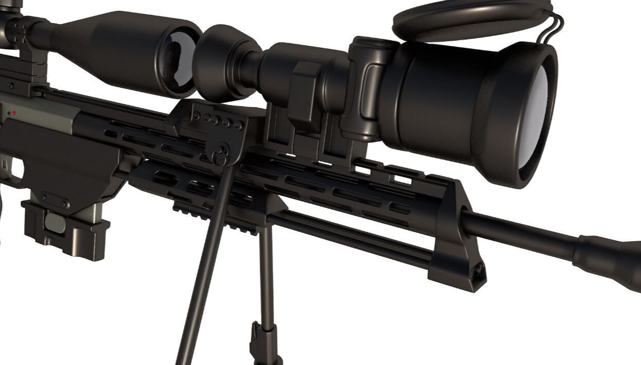 Sniper Rifle DSR-50 3D model_1