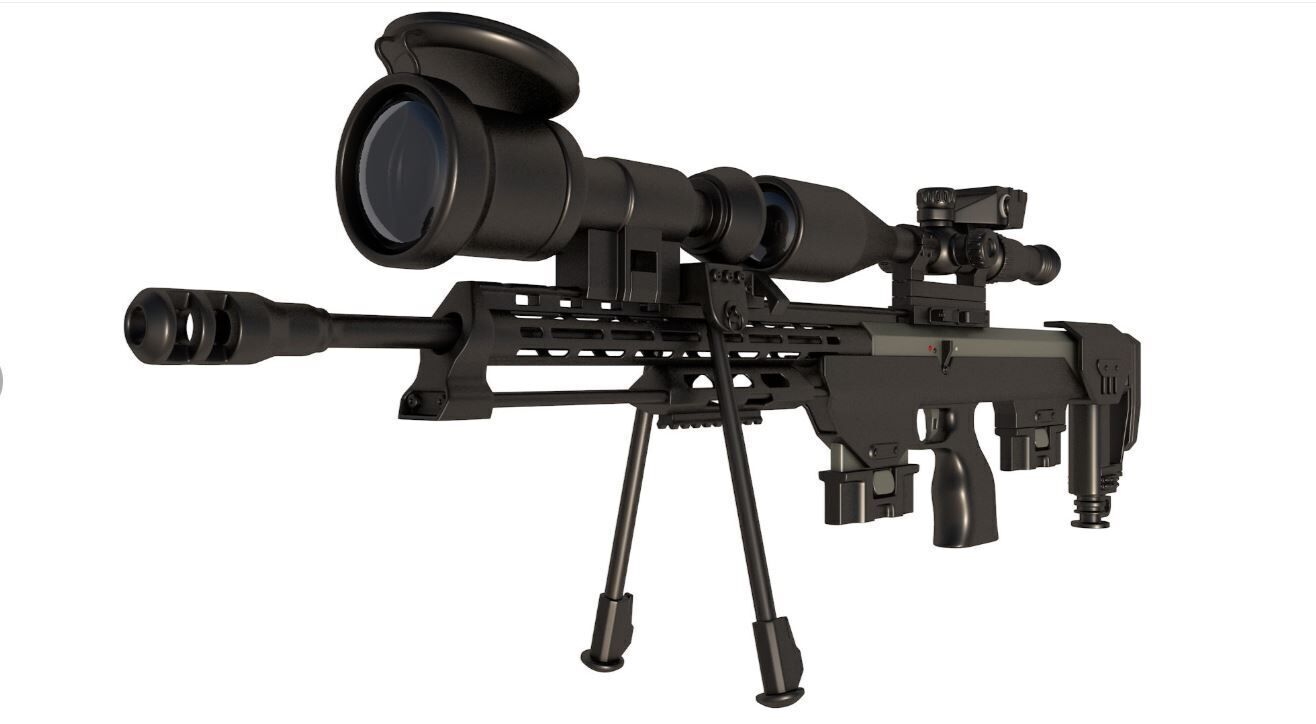 Sniper Rifle DSR-50 3D model_5