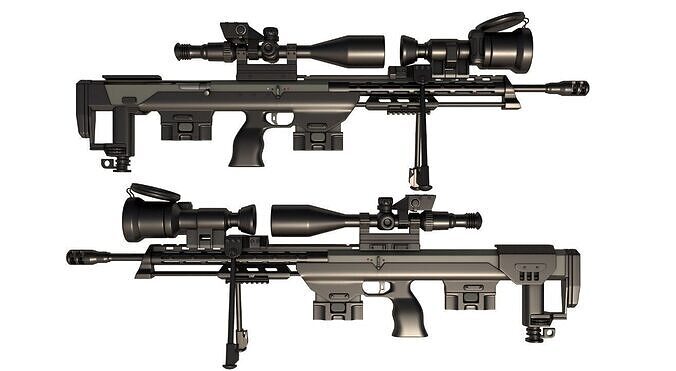 Sniper Rifle DSR-50 3D model