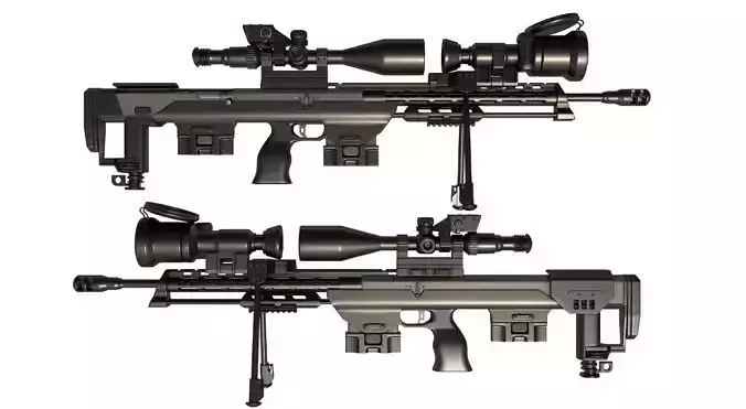 Sniper Rifle DSR-50 3D model