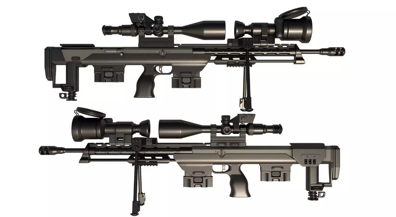 Sniper Rifle DSR-50 3D model_0