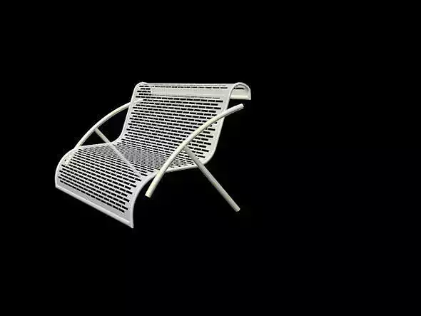 bench lounge chair 3D model