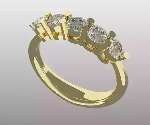 Stone Ring  size 5 and half 16mm diameter PRINTABLE MODEL