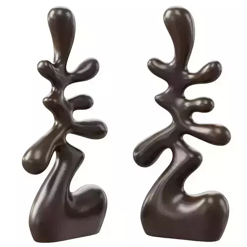 Abstract wood sculpture