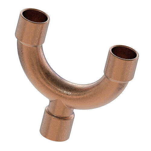 Premium Copper Pipe Fitting 3D print model