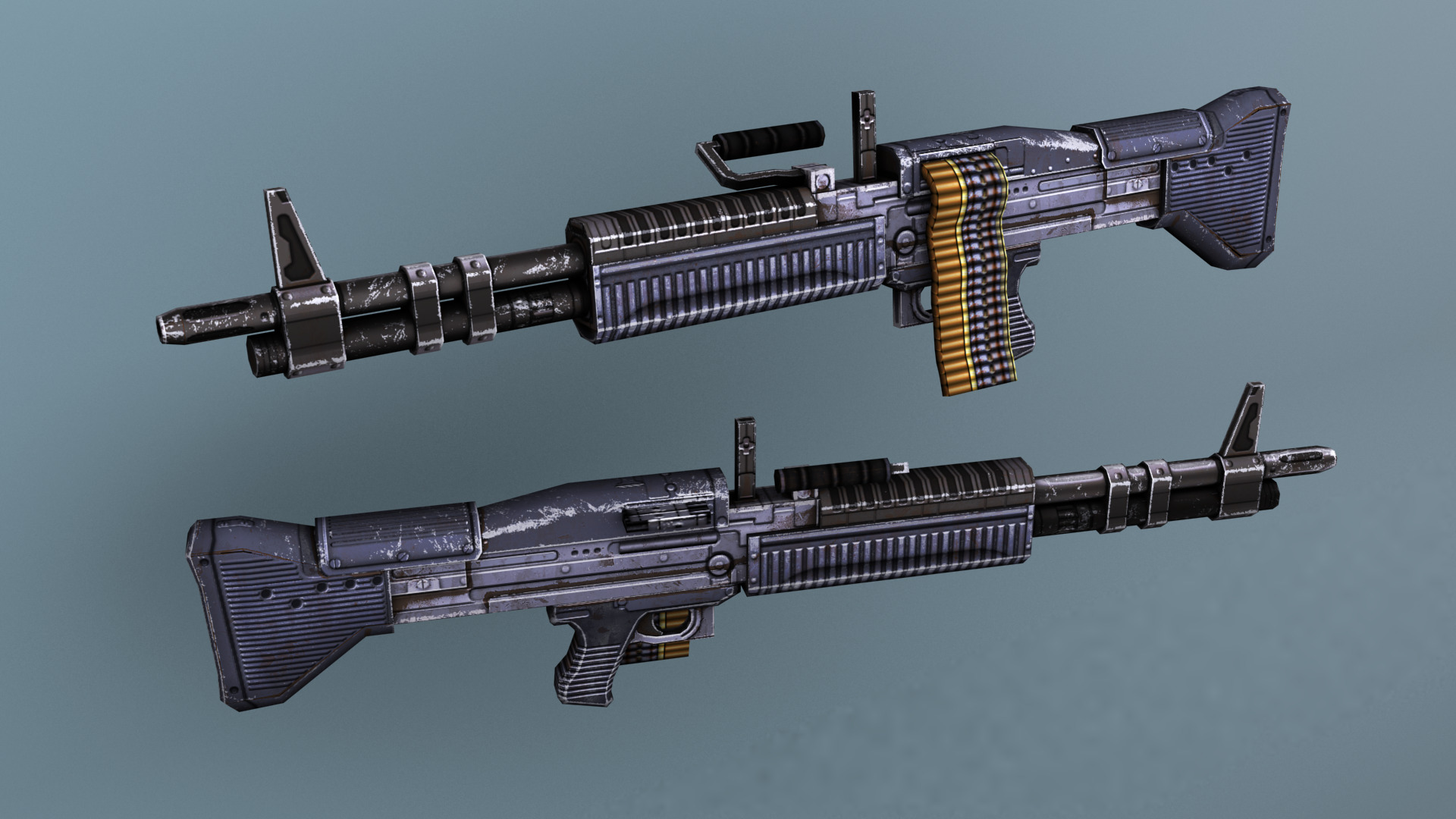 Low poly weapons pack Low-poly 3D model_6