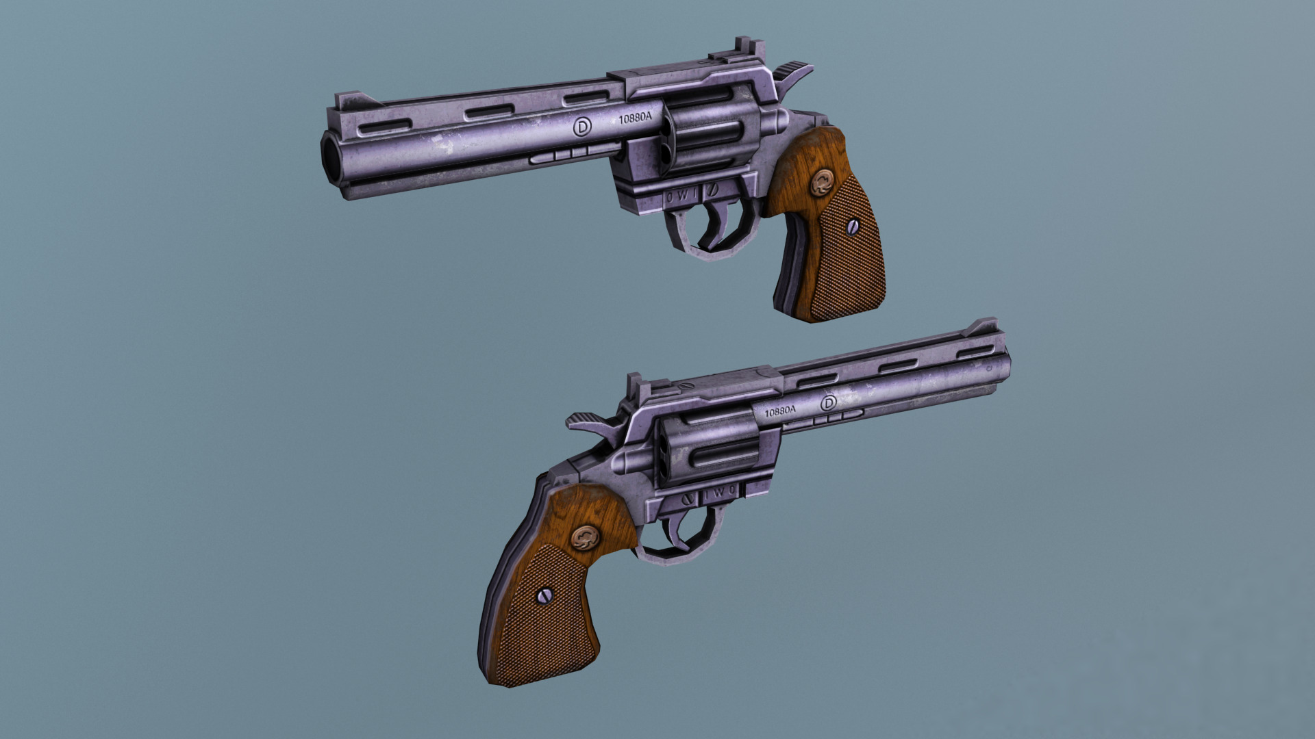 Low poly weapons pack Low-poly 3D model_8