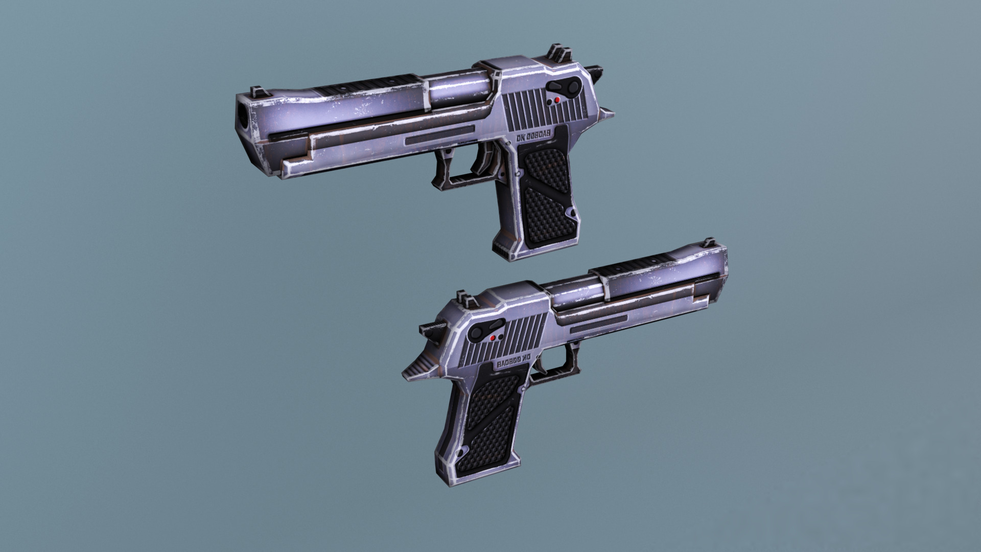 Low poly weapons pack Low-poly 3D model_7