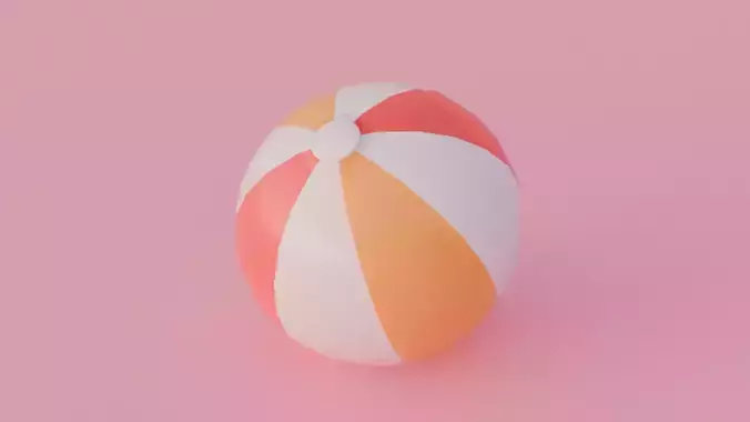 Beach Ball Summer stylized