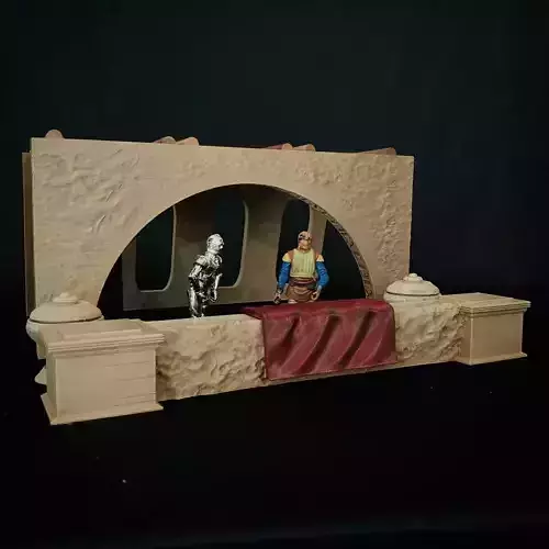 Jabbas private box in the Mos Espa Grand Arena Diorama