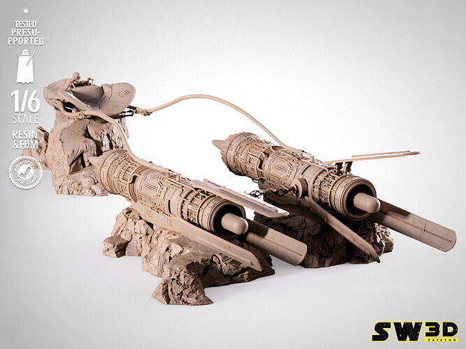 STAR WARS Anakin Pod Racer Sculpture 3D print model